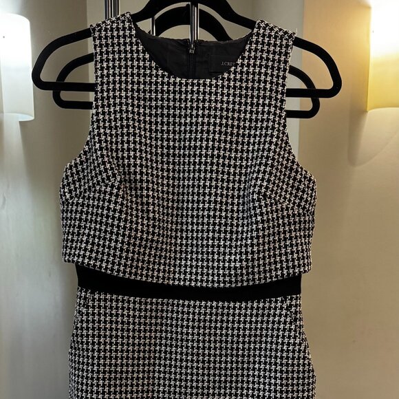 J. Crew Dresses & Skirts - J.Crew Black & White Tweed Sheath Dress – Size 2 – Classic Style